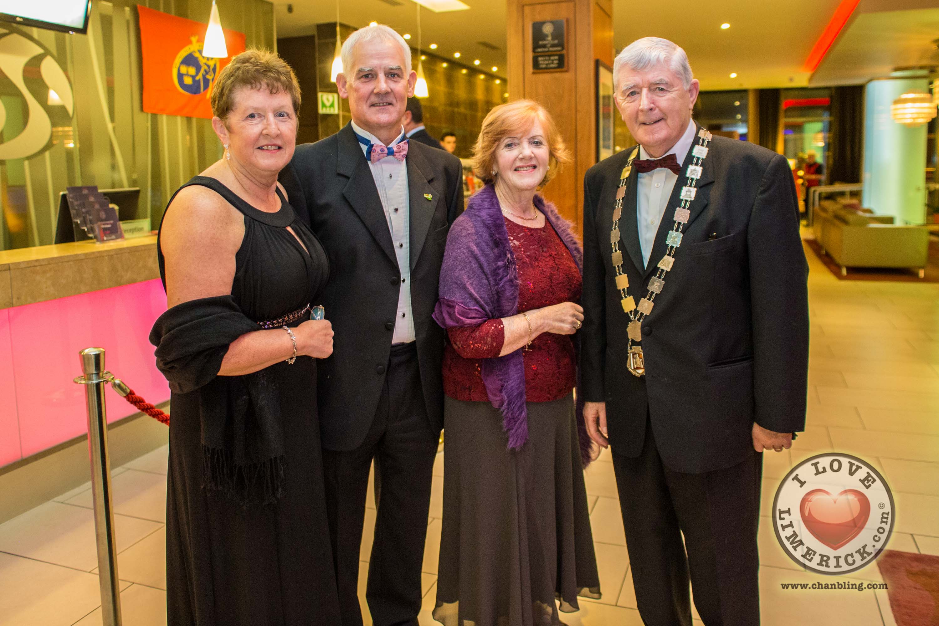 Colette and David Sheahan, Michael Hourigan, Mayor for Metropolitan District of Limerick and his wife Pat Hourigan. Picture Cian Reinhardt/ilovelimerick